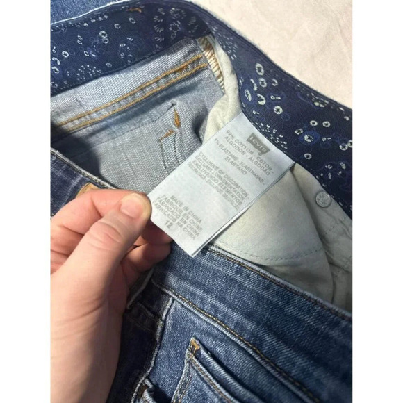 Levis Medium Wash 525 Bootcut Mid Rise Denim Jean Jeans Sz 12 #0556 - Picture 6 of 6